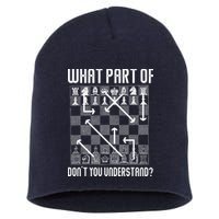 What Part Of Don't You Understand Funny Chess Short Acrylic Beanie
