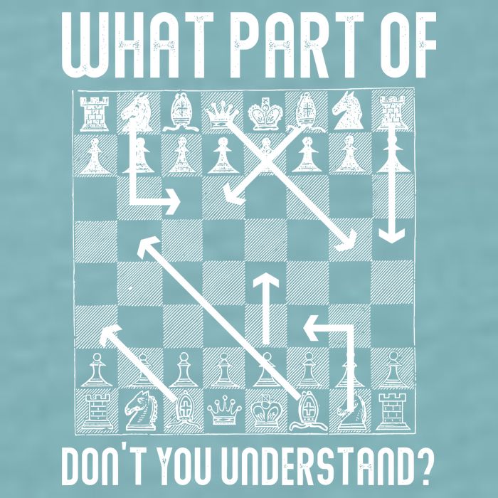 What Part Of Don't You Understand Funny Chess Sueded Cloud Jersey T-Shirt