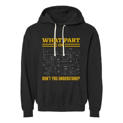 What Part Of Dont You Understand Funny Electrician Garment-Dyed Fleece Hoodie