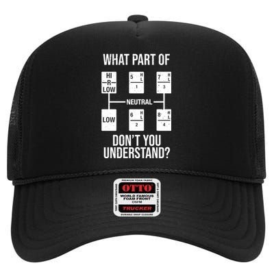 What Part Of Neutral Don't You Understand High Crown Mesh Back Trucker Hat