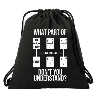 What Part Of Neutral Don't You Understand Drawstring Bag