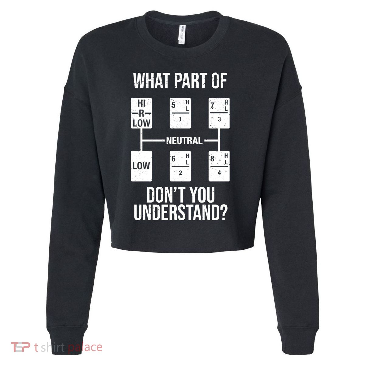 What Part Of Neutral Don't You Understand Cropped Pullover Crew