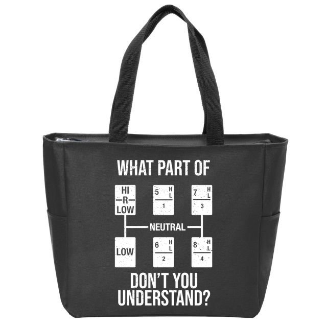 What Part Of Neutral Don't You Understand Zip Tote Bag
