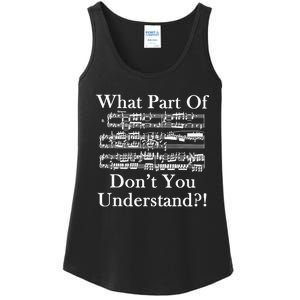 What Part Of Music DonT You Understand Funny Music Note Ladies Essential Tank