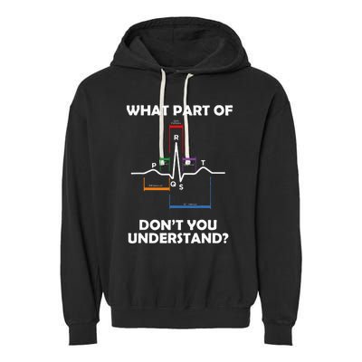 What Part Of Pqrst DonT You Understand Cardiac Doctor Nurse Garment-Dyed Fleece Hoodie