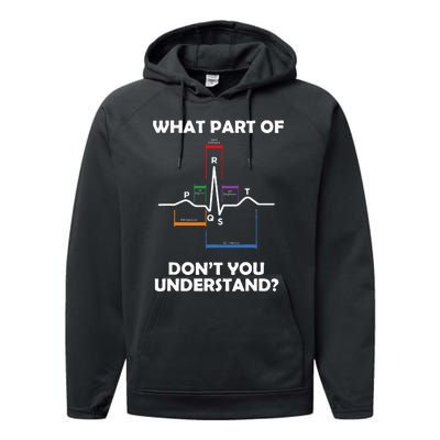 What Part Of Pqrst DonT You Understand Cardiac Doctor Nurse Performance Fleece Hoodie