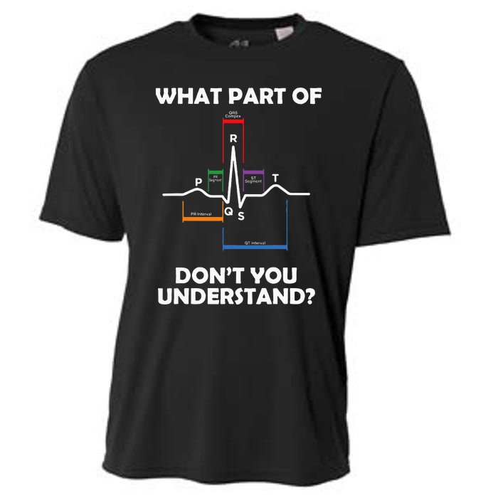 What Part Of Pqrst DonT You Understand Cardiac Doctor Nurse Cooling Performance Crew T-Shirt