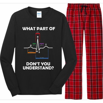 What Part Of Pqrst DonT You Understand Cardiac Doctor Nurse Long Sleeve Pajama Set