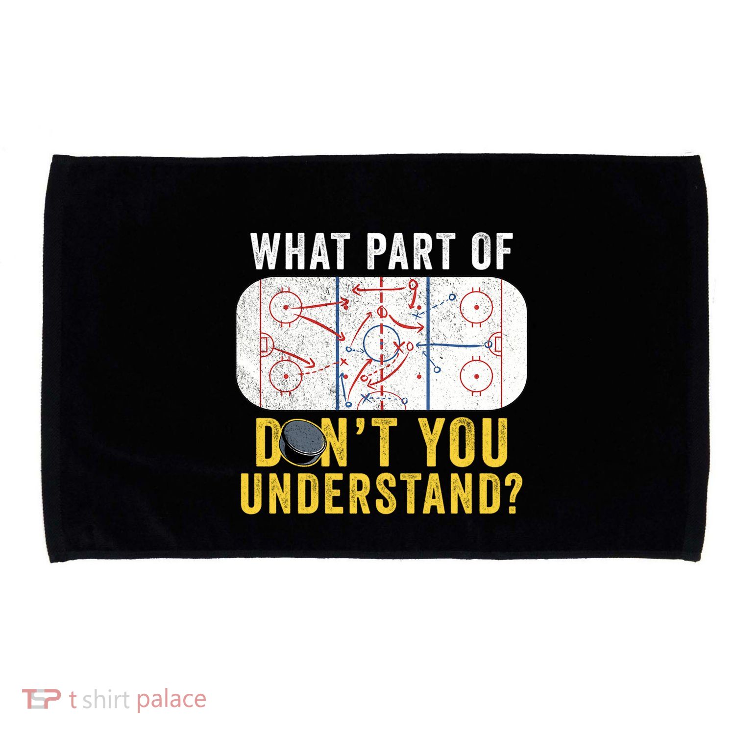 What Part Of Dont You Understand Funny Hockey Mom Dad Coach Great Gift Microfiber Hand Towel