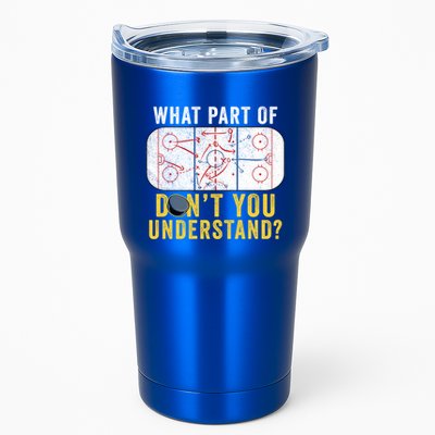 What Part Of Dont You Understand Funny Hockey Mom Dad Coach Great Gift Tumbler
