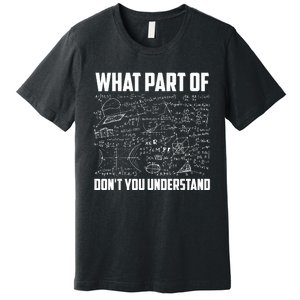 What Part Of Don't You Understand Funny Math Teacher Gift Premium T-Shirt