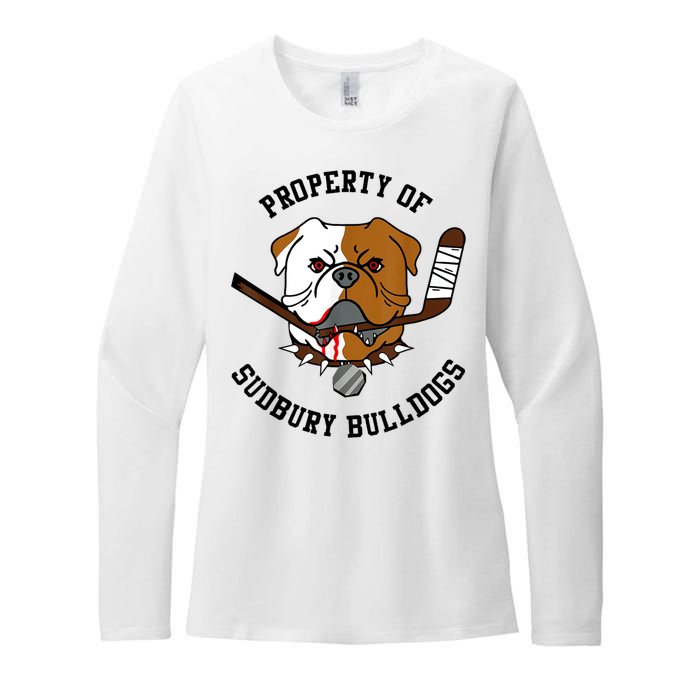 Women Property Of Sudbury Bulldog Funny Womens CVC Long Sleeve Shirt