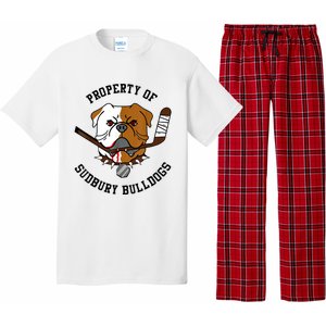 Women Property Of Sudbury Bulldog Funny Pajama Set