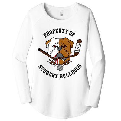 Women Property Of Sudbury Bulldog Funny Women's Perfect Tri Tunic Long Sleeve Shirt