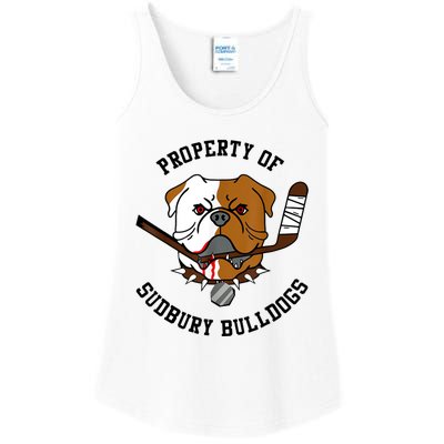 Women Property Of Sudbury Bulldog Funny Ladies Essential Tank