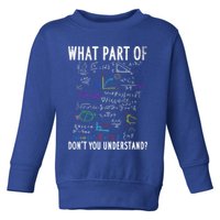 What Part Of Don't You Understand For Math Teacher Gift Toddler Sweatshirt