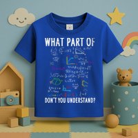 What Part Of Don't You Understand For Math Teacher Gift Toddler T-Shirt