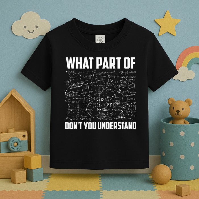 What Part Of Don't You Understand Funny Math Teacher Gift  , Toddler T-Shirt