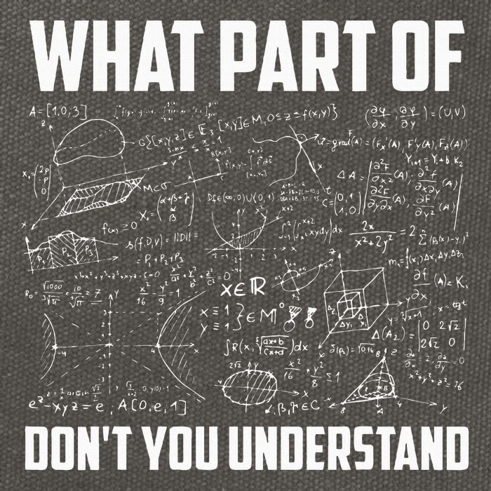 What Part Of Don't You Understand Funny Math Teacher Gift  , Cotton Canvas Backpack
