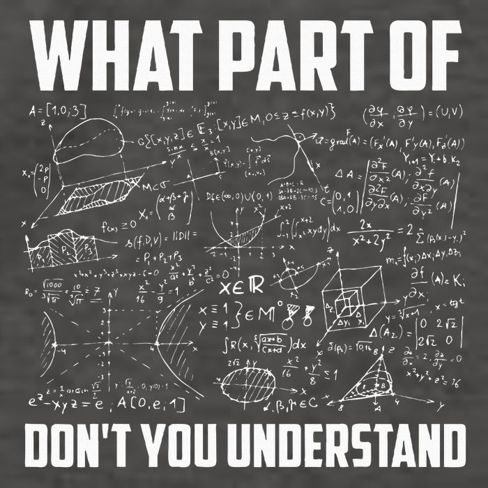 What Part Of Don't You Understand Funny Math Teacher Gift  , Vector Backpack