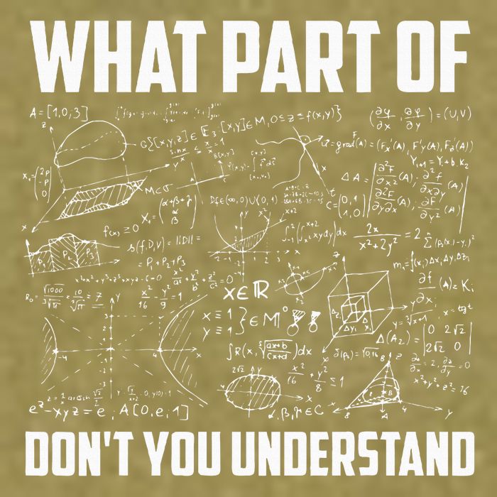 What Part Of Don't You Understand Funny Math Teacher Gift  , Garment-Dyed Women's Muscle Tee