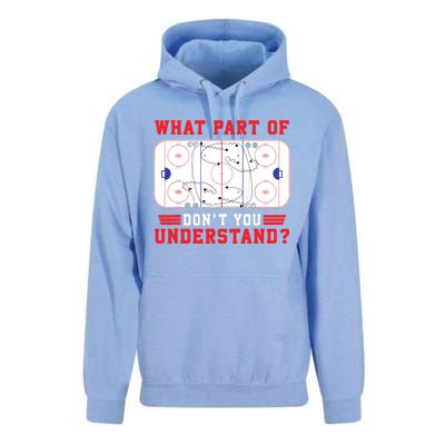 What Part Of Hockey DonT You Understand Hockey Player Funny Unisex Surf Hoodie