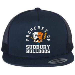 Women Property Of Sudbury Bulldog Funny Flat Bill Trucker Hat