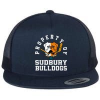 Women Property Of Sudbury Bulldog Funny Flat Bill Trucker Hat