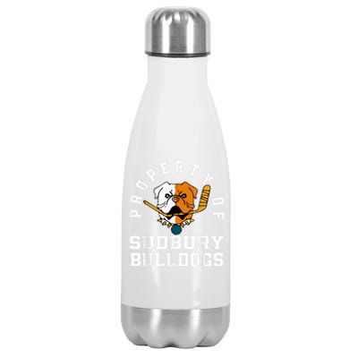 Women Property Of Sudbury Bulldog Funny Stainless Steel Insulated Water Bottle