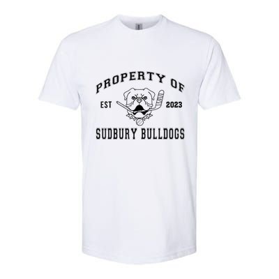 Women Property Of Sudbury Bulldog Funny Softstyle® CVC T-Shirt