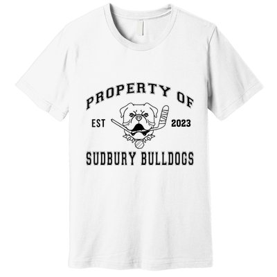 Women Property Of Sudbury Bulldog Funny Premium T-Shirt