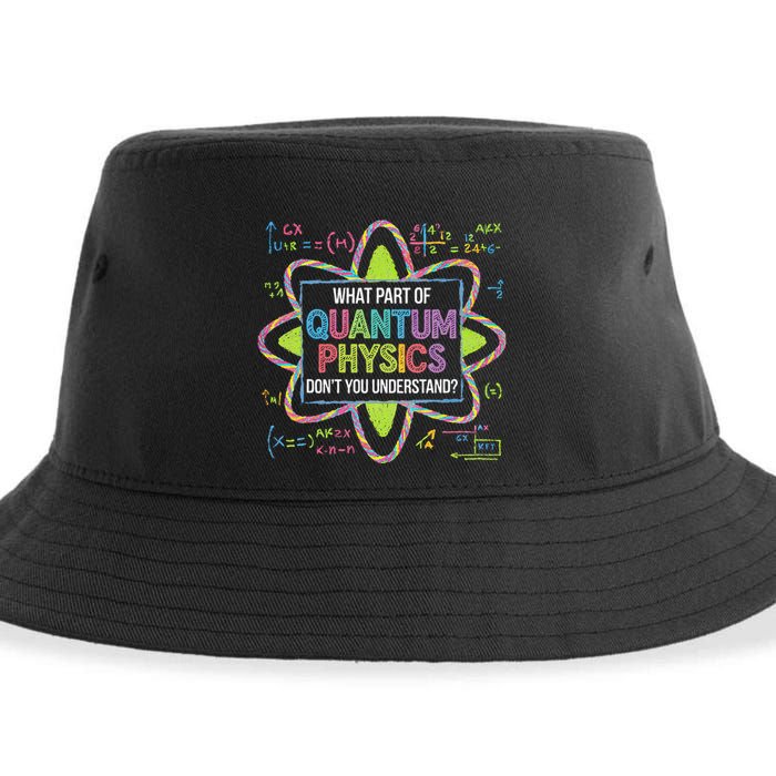 What Part Of Quantum Physics Funny Science Humor Sustainable Bucket Hat