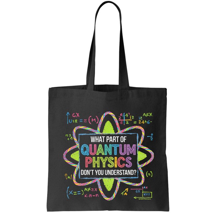 What Part Of Quantum Physics Funny Science Humor Bag