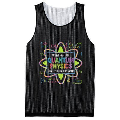What Part Of Quantum Physics Funny Science Humor Mesh Reversible Basketball Jersey Tank