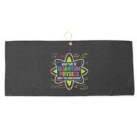 What Part Of Quantum Physics Funny Science Humor Large Microfiber Waffle Golf Towel