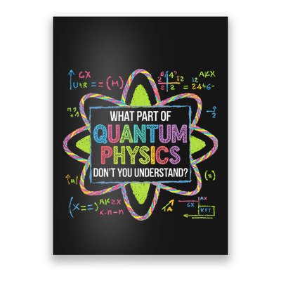 What Part Of Quantum Physics Funny Science Humor Poster