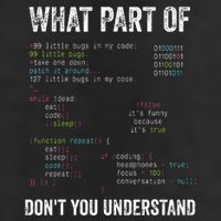 What Part Of DonT You Understand Computer Science Lovers 7 Panel Mesh Trucker Snapback Hat