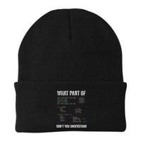 What Part Of DonT You Understand Computer Science Lovers Knit Cap Winter Beanie