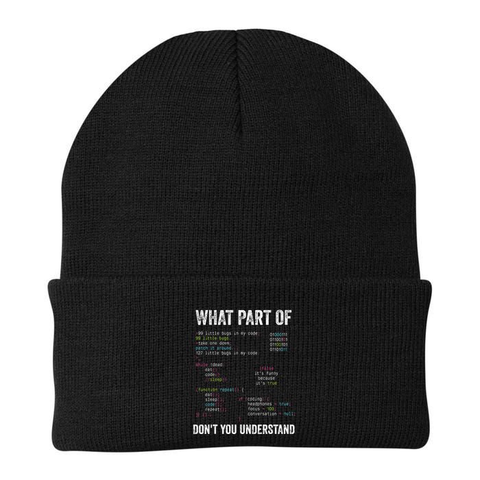 What Part Of DonT You Understand Computer Science Lovers Knit Cap Winter Beanie
