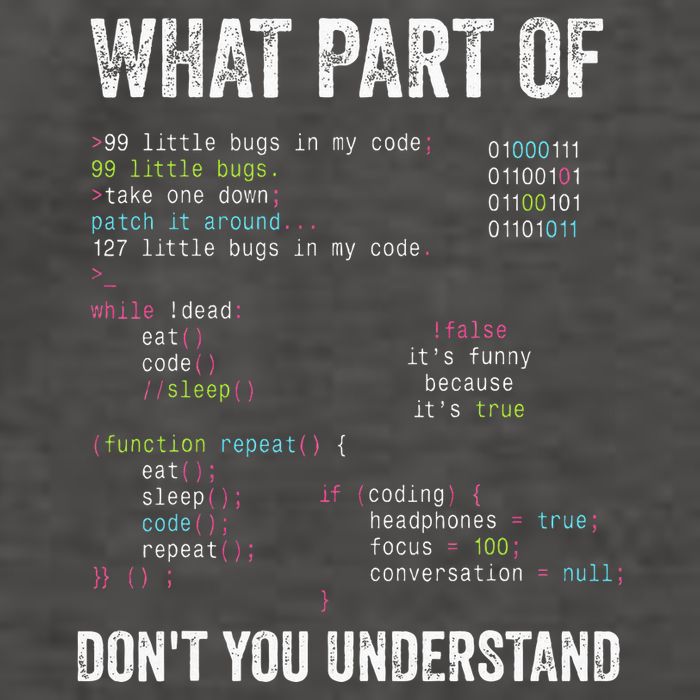 What Part Of DonT You Understand Computer Science Lovers Vector Backpack