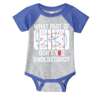 What Part Of DonT You Understand Funny Hockey Mom Dad Coach Gift Infant Baby Jersey Bodysuit