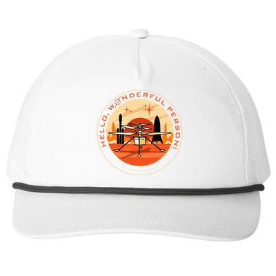 Wonderful Person On Mars Snapback Five-Panel Rope Hat