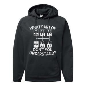 What Part Of Don't You Understand Funny Trucker Truck Driver Performance Fleece Hoodie