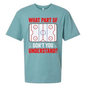 What Part Of Hockey DonT You Understand Funny Hockey Player Gift Sueded Cloud Jersey T-Shirt