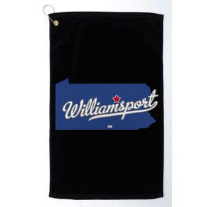 Williamsport Pennsylvania PA Map Platinum Collection Golf Towel