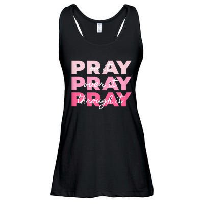 Womens Pray Pray Pray Ladies Essential Flowy Tank