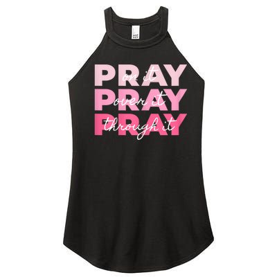 Womens Pray Pray Pray Women’s Perfect Tri Rocker Tank