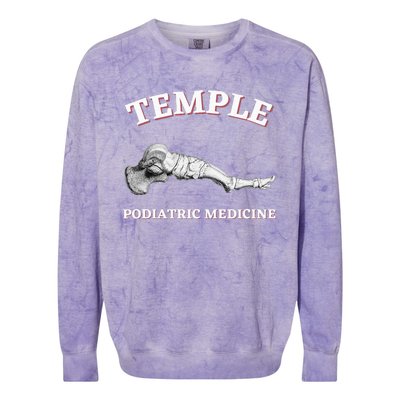 Wo Podiatry Podiatrist Podiatric Medicine Temple Colorblast Crewneck Sweatshirt