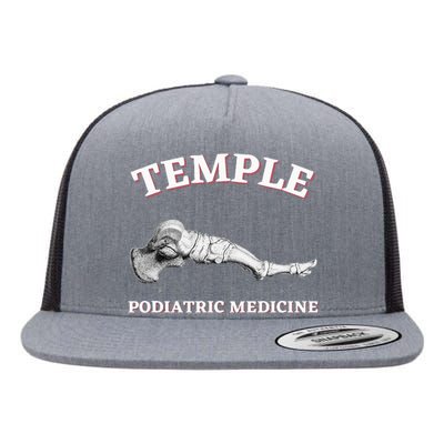 Wo Podiatry Podiatrist Podiatric Medicine Temple Flat Bill Trucker Hat