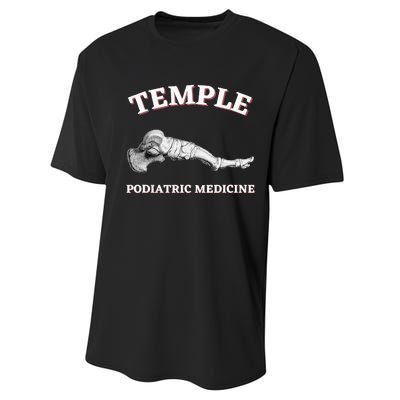 Wo Podiatry Podiatrist Podiatric Medicine Temple Performance Sprint T-Shirt